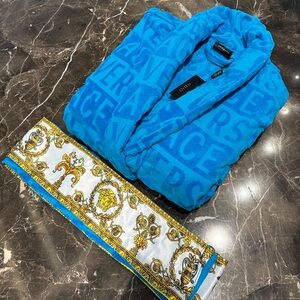 Versace Blue Bathrobe